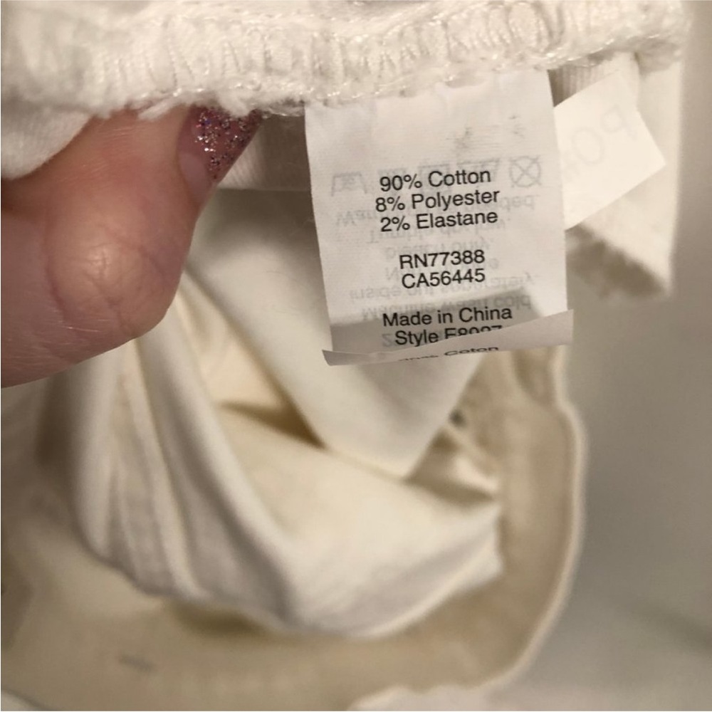 Madewell White High-Waisted Women’s Denim Shorts in Tile White Size 28 - Picture 7 of 7